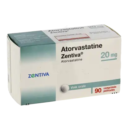 Atorvastatine Zentiva 20 Mg, Comprimé Pelliculé à Bordeaux