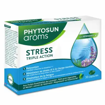 Phytosun Arôms Stress Triple Action Caps B/30 à BRUGES