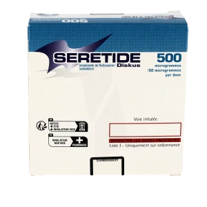 Seretide Diskus 500 Microgrammes/50 Microgrammes/dose, Poudre Pour Inhalation En Récipient Unidose