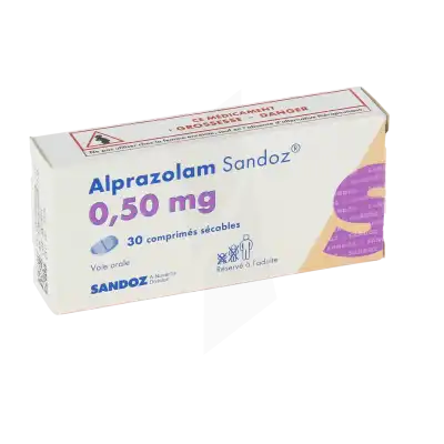 Alprazolam Sandoz 0,50 Mg, Comprimé Sécable à Angers