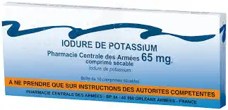 Iodure De Potassium Pharmacie Centrale Des Armees 130 Mg Comprimé Sécable à SAINT-CYR-SUR-MER