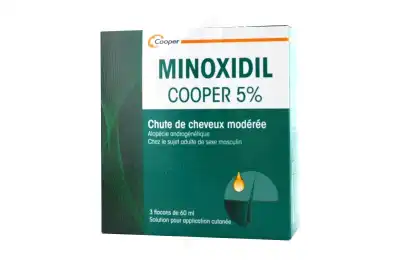 Minoxidil Cooper 5 %, Solution Pour Application Cutanée à Bassens
