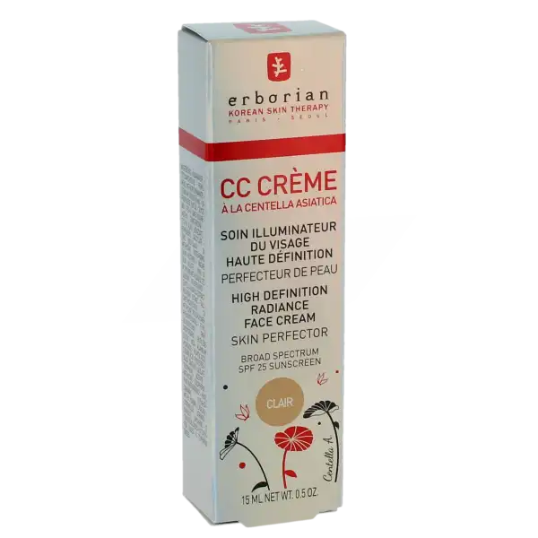 Erborian Cc Crème à La Centella Asiatica Clair T/15ml