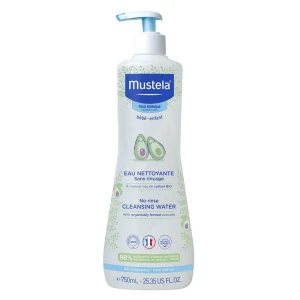 Mustela Bébé Enfant Eau Nettoyante Sans Rinçage Avocat Bio Fl Pompe/750ml