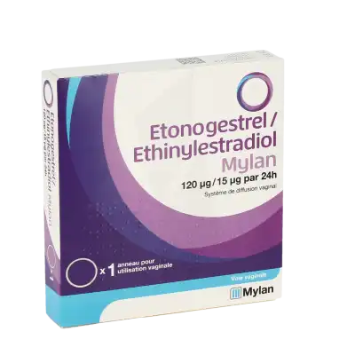 Etonogestrel/ethinylestradiol Viatris 120 Microgrammes/15 Microgrammes/24 Heures, Système De Diffusion Vaginal à Paris