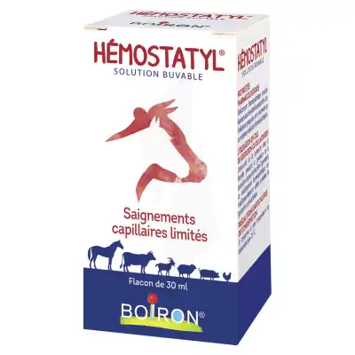 BOIRON HEMOSTATYL Solution buvable grands animaux Fl/30ml