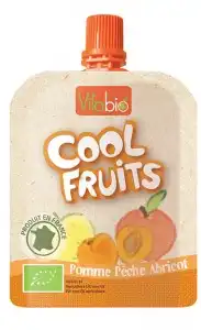 Vitabio Cool Fruits Compote Pomme Pêche Abricot Gourde/90g à Cholet