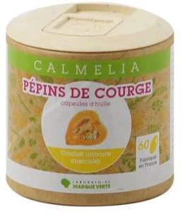 Calmelia Pépins De Courge 500mg Capsules  Boîte De 60