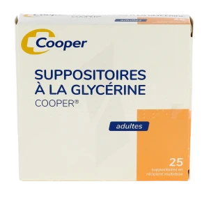 Suppositoires A La Glycerine Cooper Suppos En Récipient Multidose Adulte Sach/25