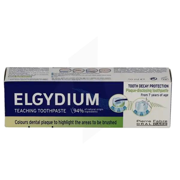 Elgydium Protection Caries Dentifrice RÉvÉlateur Plaque À Partir De 7ans T/50ml