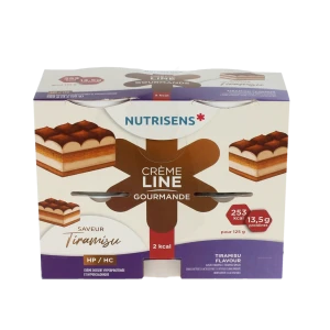 Nutrisens Cremeline Gourmande 2kcal Nutriment Tiramisu 4cups/125g