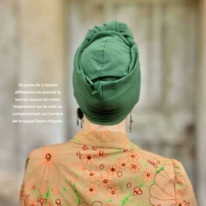 Les Franjynes Bonnet Pinup Avenir Vert Bouteille