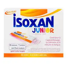 Isoxan Junior Granulés Orodispersibles Fruits Rouges 20 Sticks à Montarnaud