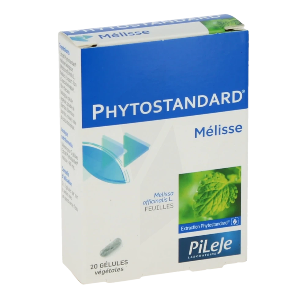 Pileje Phytostandard - Mélisse 20 Gélules Végétales