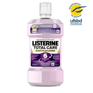 Listerine Total Care Bain De Bouche Goût Plus Léger Fl/500ml à Saint-Médard-en-Jalles