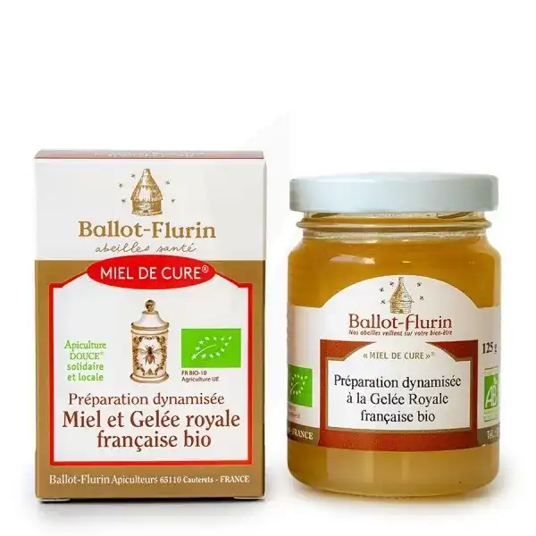 Ballot-flurin Miel De Cure Préparation Dynamisée à La Gelée Royale Bio Pot/125g