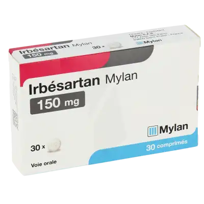 Irbesartan Viatris 150 Mg, Comprimé à Paris