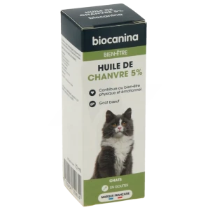 Biocanina Huile De Chanvre 5% Fl/10ml