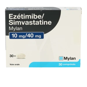 Ezetimibe/simvastatine Viatris 10 Mg/40 Mg, Comprimé