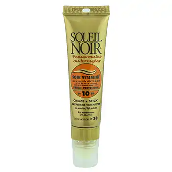 Combi Soin Vitaminé Spf 10 Faible Protection  + Stick Incolore Spf 30 Haute Protection à Andernos