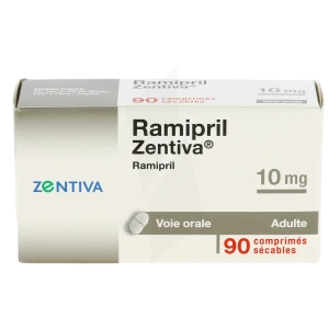 Ramipril Zentiva 10 Mg, Comprimé Sécable