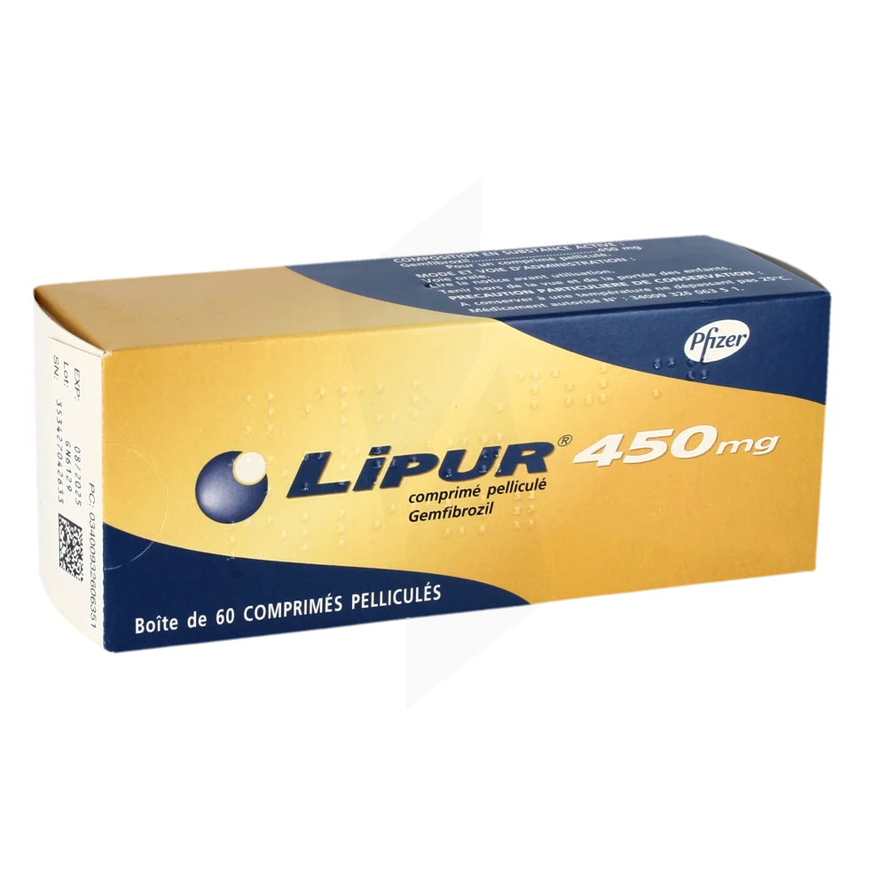 Lipur 450 Mg, Comprimé Pelliculé