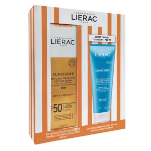 Liérac Sunissime Spf50 Fluide Bb Visage T/40ml+lait Après Soleil