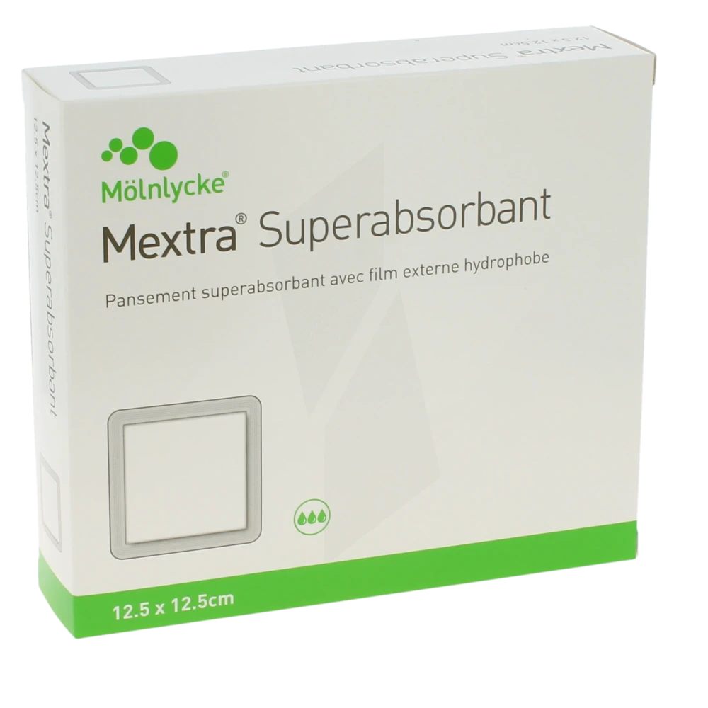 Mextra Superabsorbant Pansement Super Absorbant 12,5x12,5cm B/10