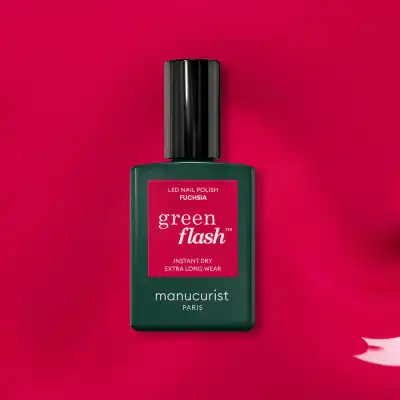 Manucurist Green Flash Vernis à Ongles Fuchsia 15ml à LA TRINITÉ