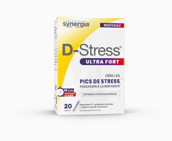 Synergia D-stress Ultra Fort Poudre 20 Sachets/4,55g