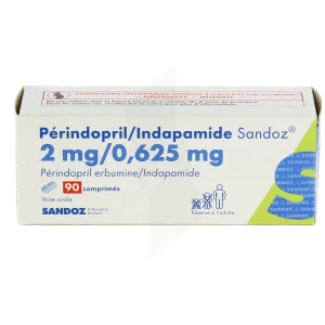 Perindopril/indapamide Sandoz 2 Mg/0,625 Mg, Comprimé