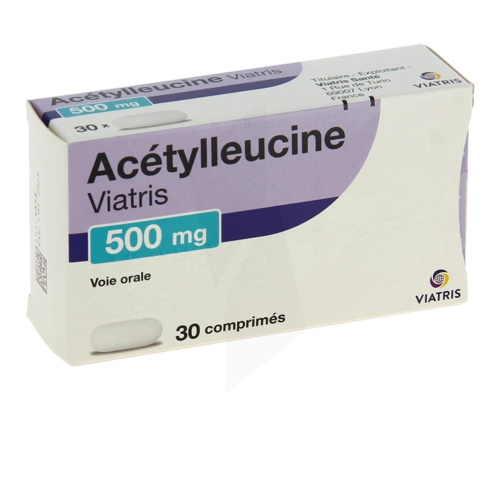 Acetylleucine Mylan 500 Mg, Comprimé