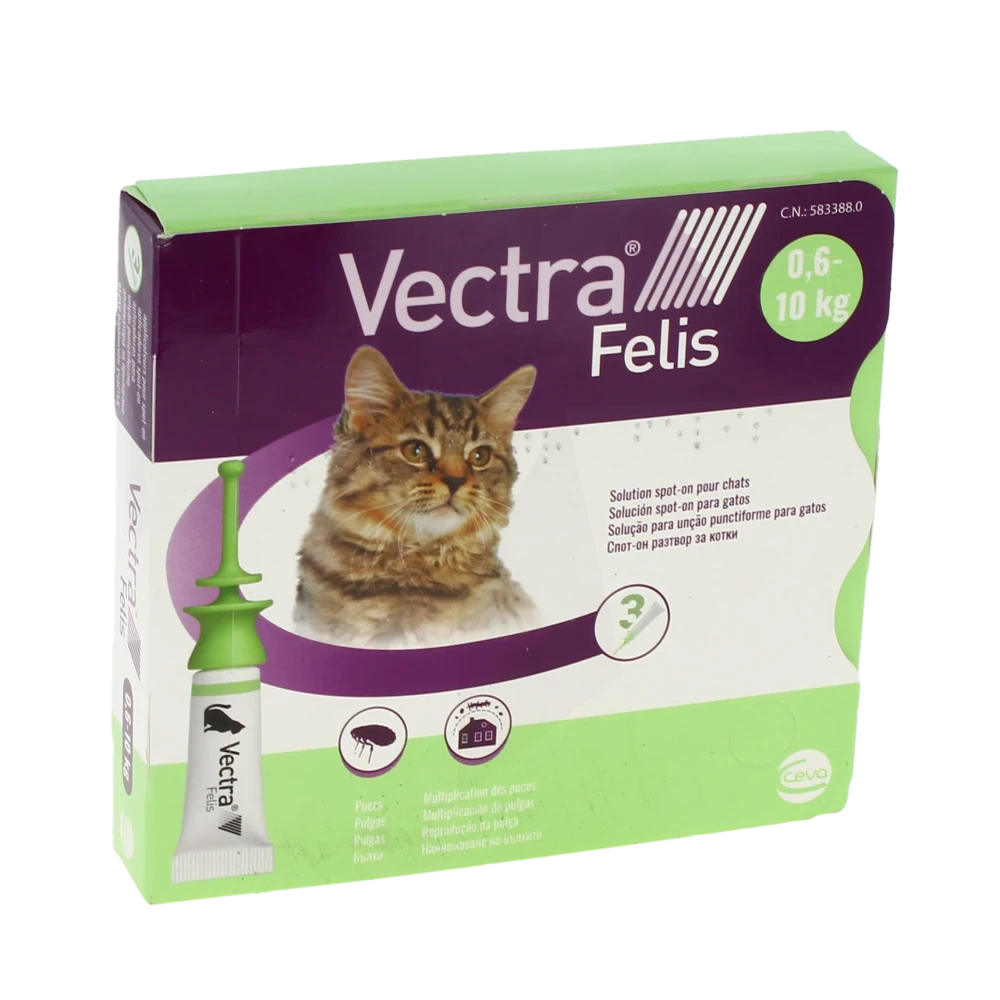 Vectra Felis 423 Mg/42,3 Mg Solution Pour Spot-on Pour Chats, Solution Pour Spot-on