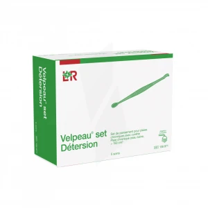 Velpeau Set Détersion Set De Pansement Pour Plaies Chroniques Avec Curette B/5