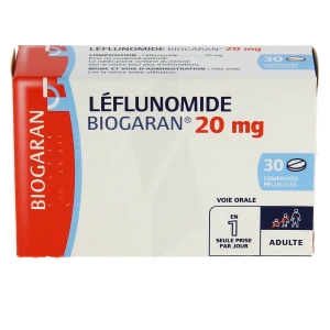 Leflunomide Biogaran 20 Mg, Comprimé Pelliculé
