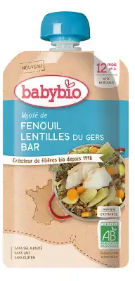 Babybio Gourde Fenouil Lentilles Bar à Serris