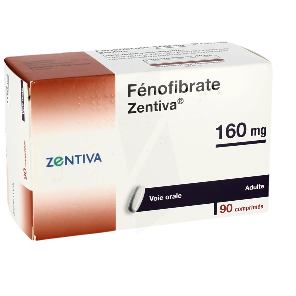 Fenofibrate Zentiva 160 Mg, Comprimé