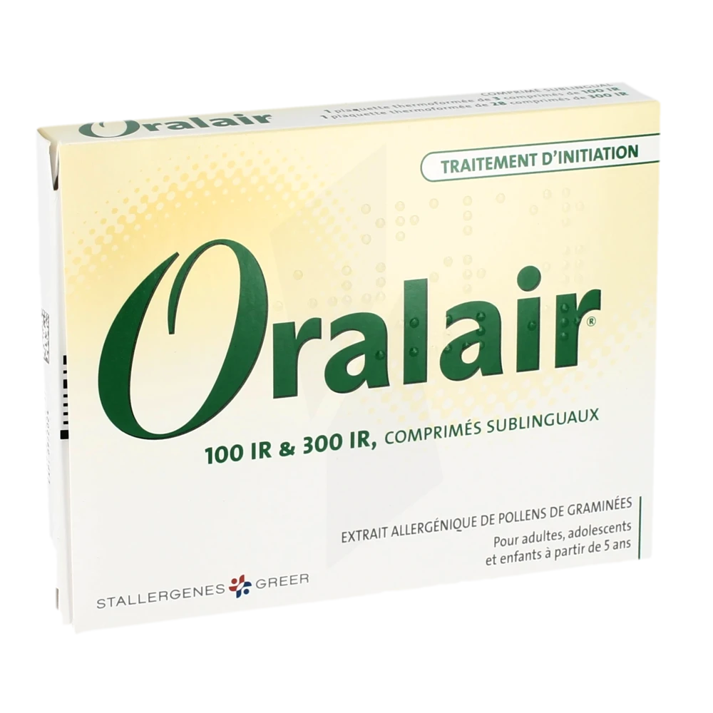 Oralair 100 Ir & 300 Ir, Comprimé Sublingual