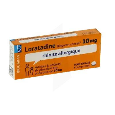 LORATADINE BIOGARAN CONSEIL 10 mg, comprimé