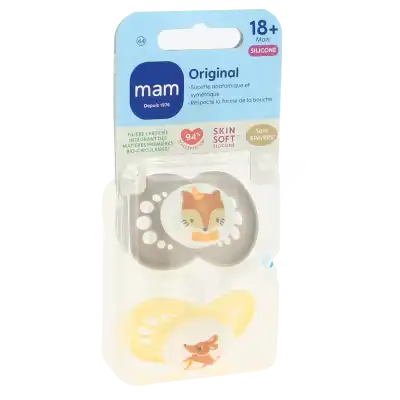 Mam Original Sucette Silicone +18mois Animaux B/2 à Mérignac
