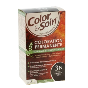 Color&soin Kit Coloration Permanente 3n Châtain Foncé