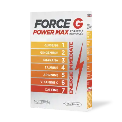 Nutrisanté Force G Power Max Solution Buvable 20 Ampoules/10ml à Fronton