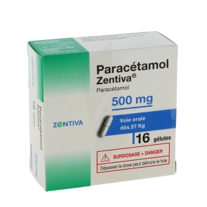Paracetamol Zentiva 500 Mg, Gélule