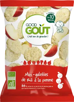 Good Goût Alimentation Infantile Mini Galette De Riz Pomme Sachet/40g à Drocourt