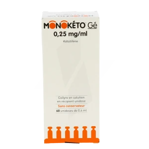 Monoketo 0,25 Mg/ml, Collyre En Solution En Récipient Unidose