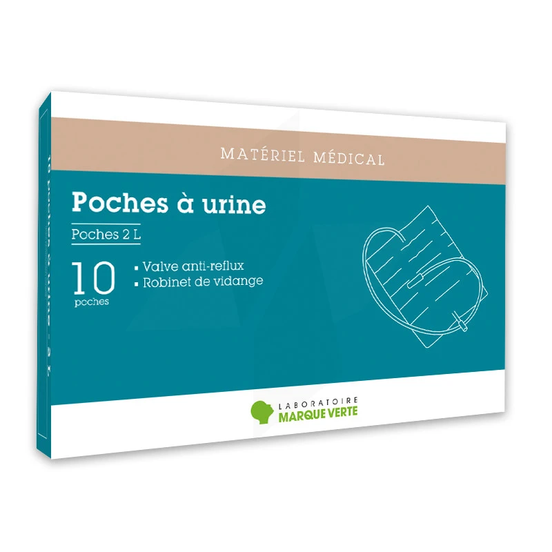 meSoigner - Poche à Urine 2l – Boîte De 30