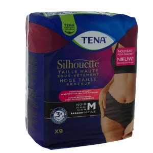 Tena Silhouette Taille Haute Sous-vêtement Plus Noir M B/9