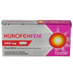 Nurofenfem 400 Mg, Comprimé Pelliculé