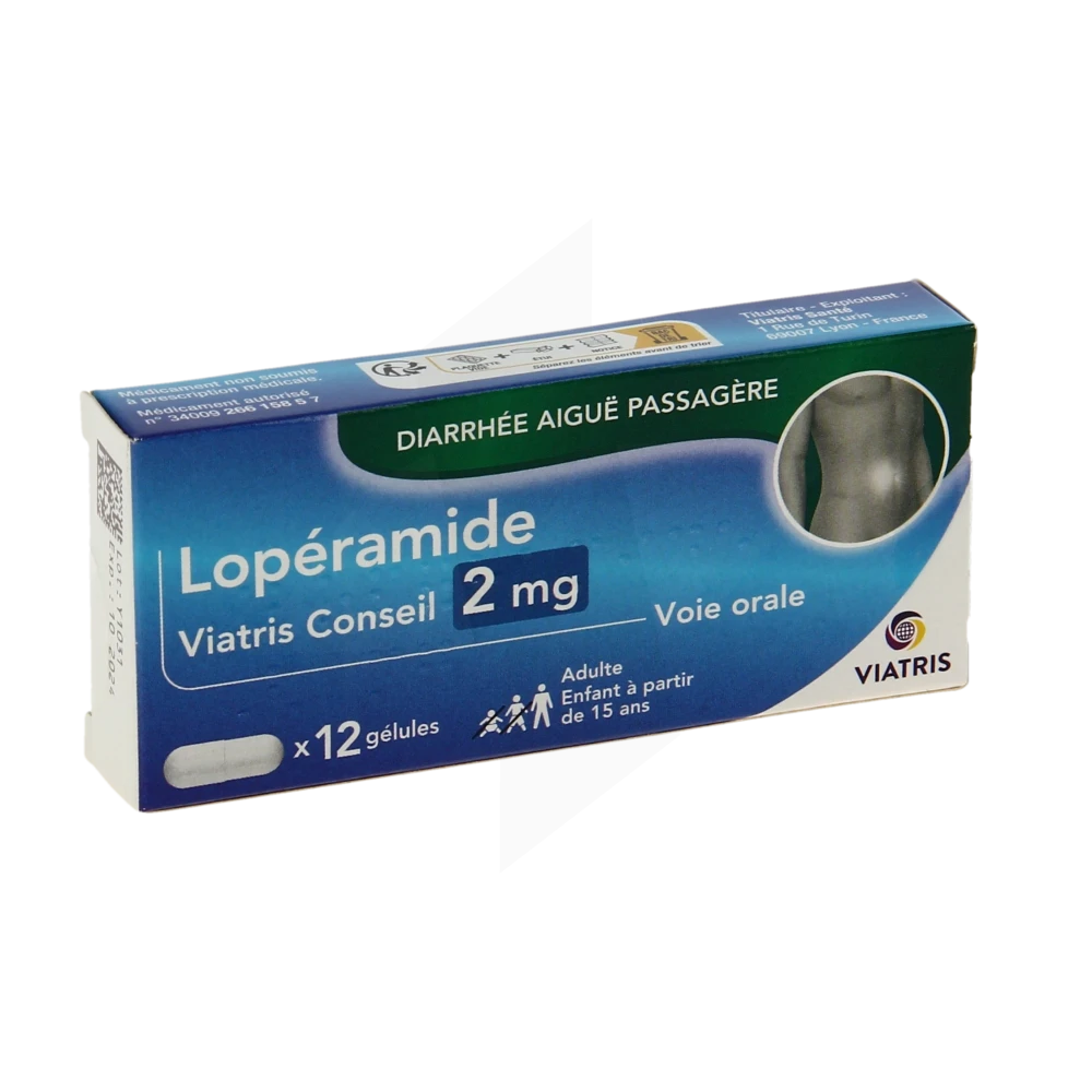 Loperamide Mylan Pharma 2mg, Gélules