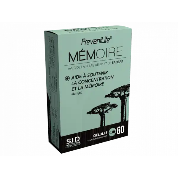 Sid Nutrition Preventlife Mémoire Gélules B/60